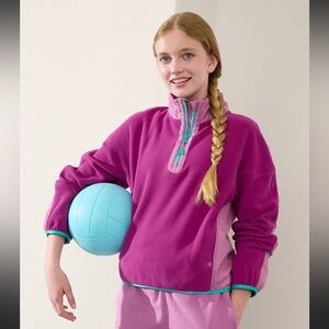NET Athleta Girl Microfleece Half Zip